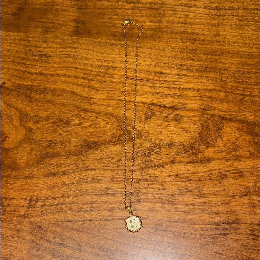 Gold Initial Pendant Necklace